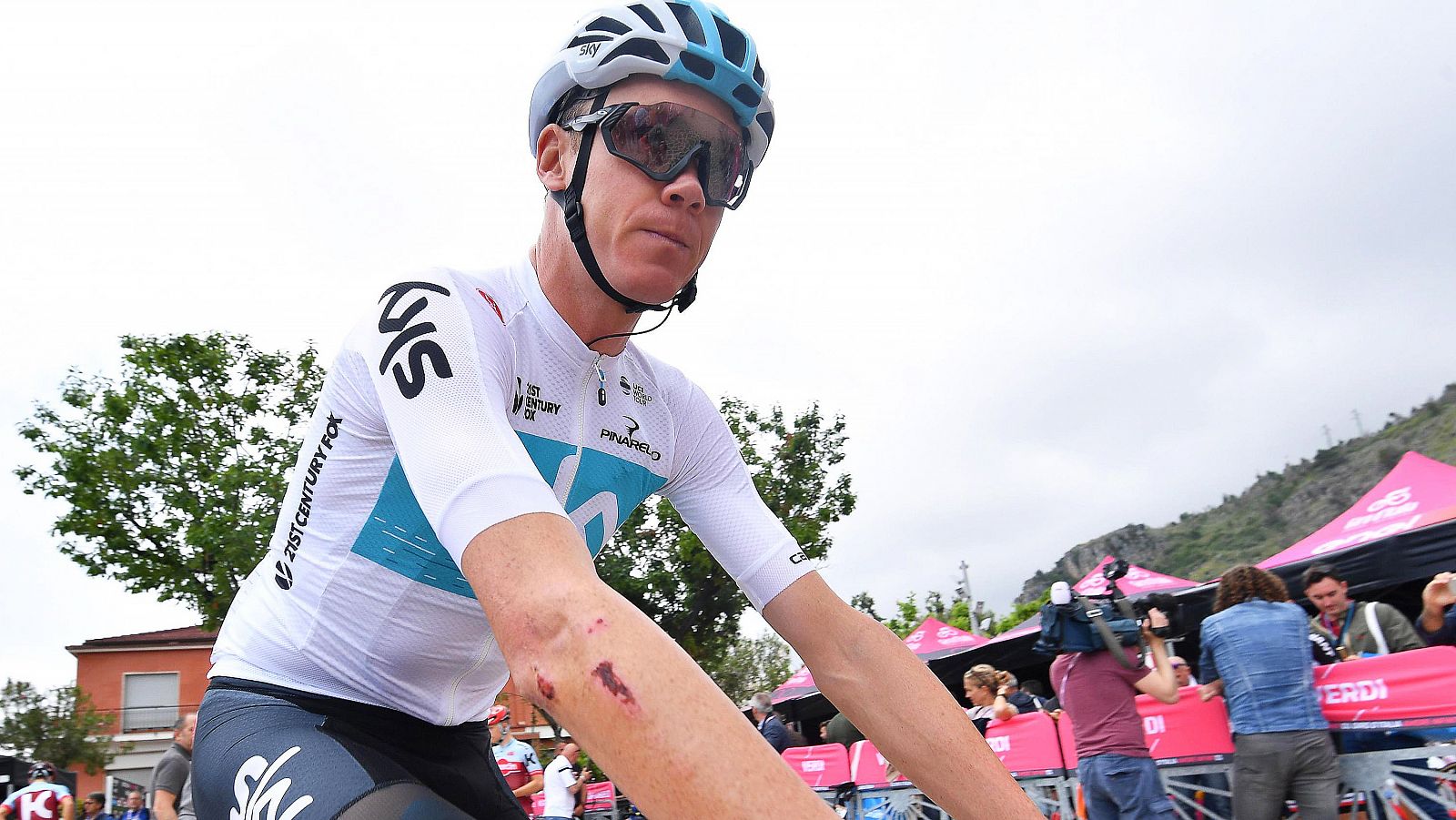 Chris Froome, en el Giro de Italia.