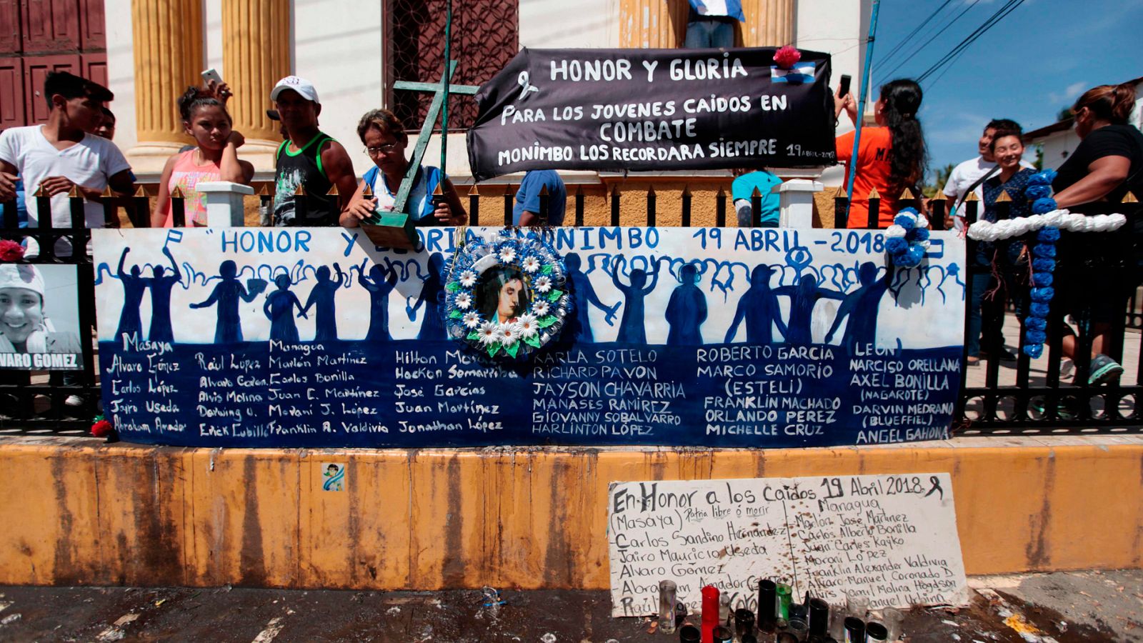 Concentración para reivindicar la dimisión del presidente de Nicaragua Daniel Ortega