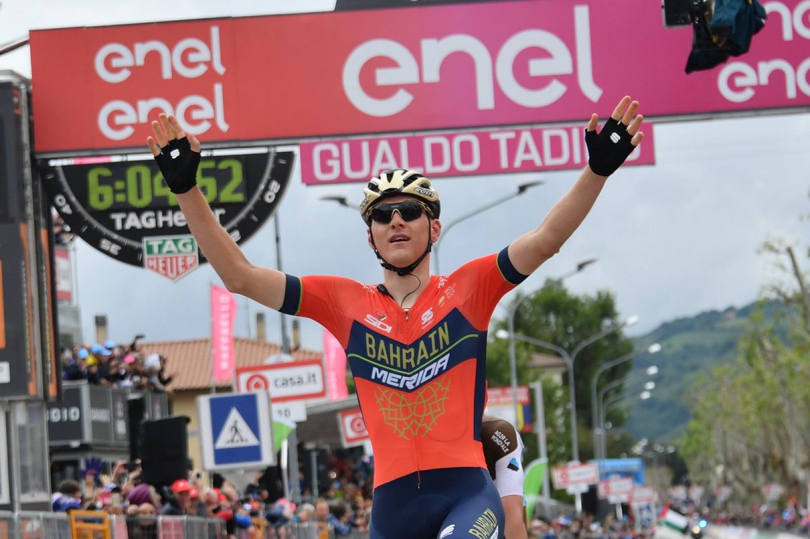 El esloveno Metej Mohoric (Bahrain) se impuso en la décima etapa del Giro de Italia.