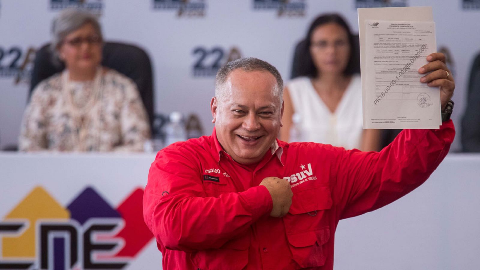Fotografía de archivo fechada el 27 de febrero de 2018, que muestra al primer vicepresidente del Partido Socialista Unido de Venezuela (PSUV), Diosdado Cabello.