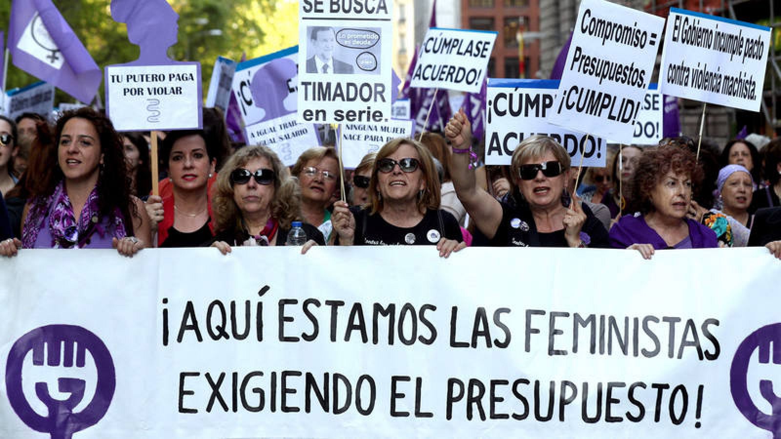Manifestación en Madrid el pasado 16 de mayo para exigir los 200 millones del pacto de Estado