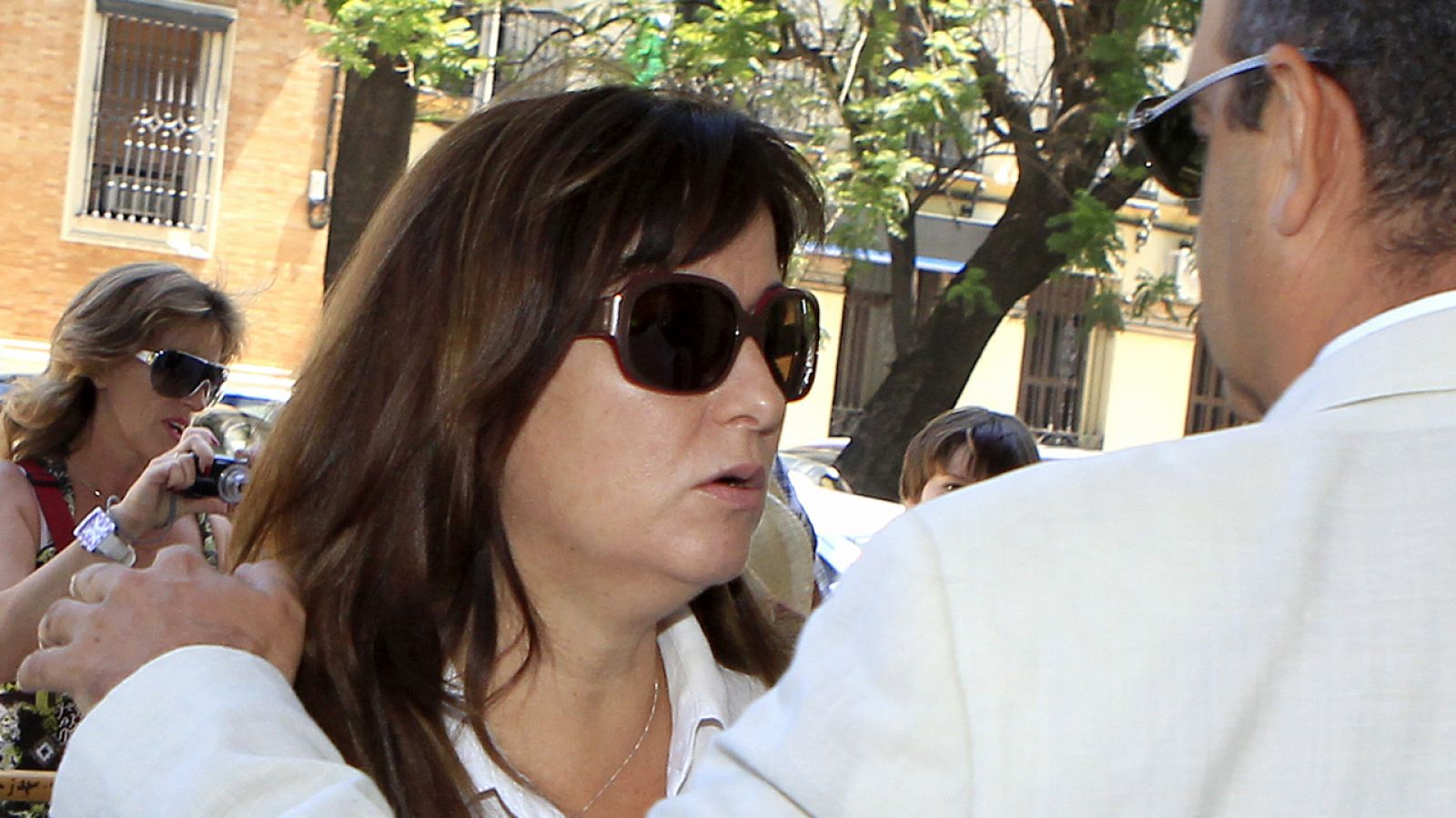 María José Rofa, a su salida del juzgado de Sevilla el 6 de julio de 2012