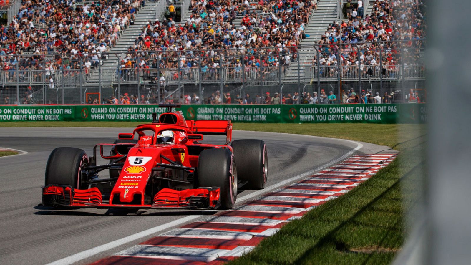 Sebastian Vettel en el Gran Premio de Canadá