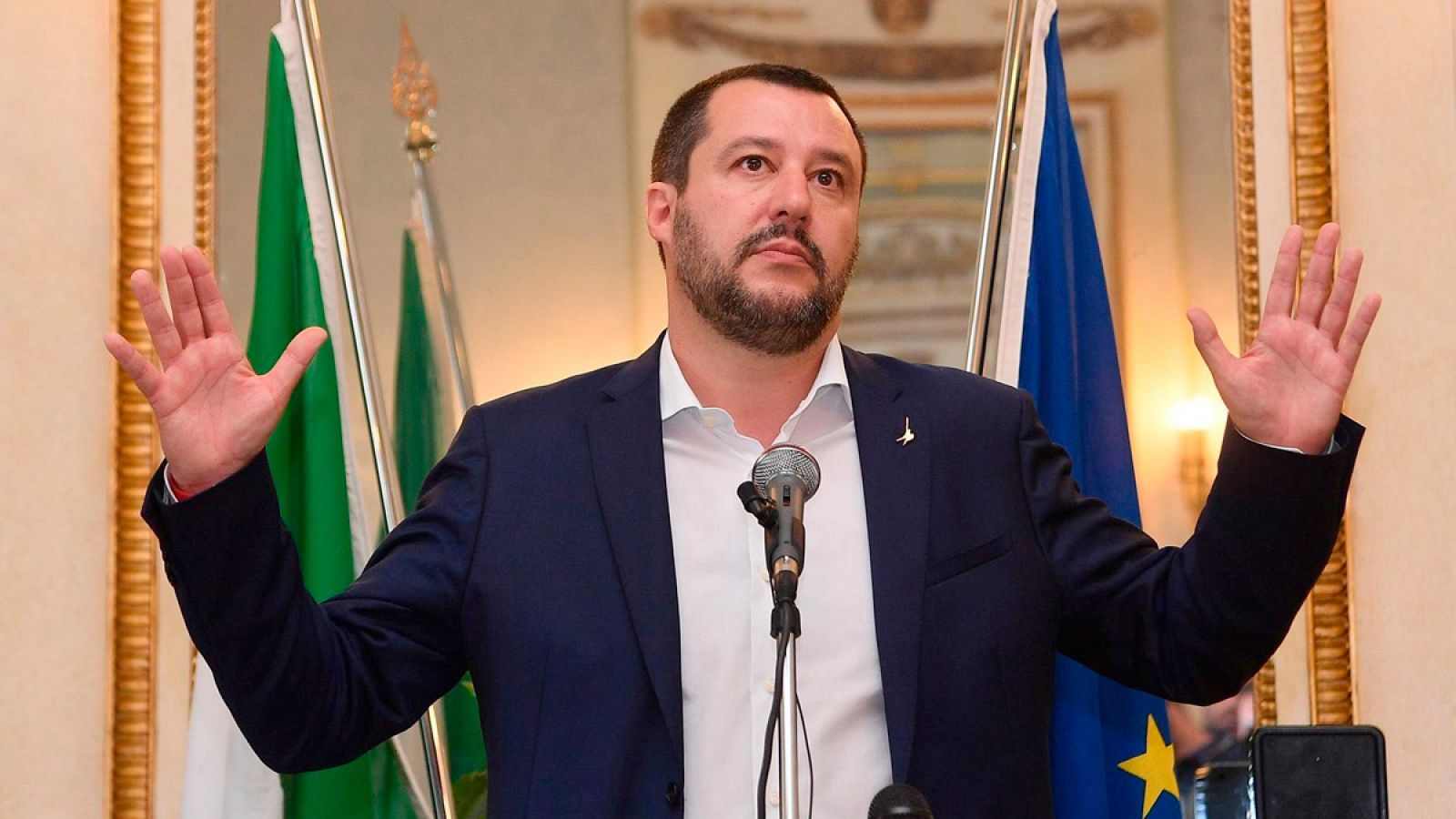 El ministro italiano de Interior, Matteo Salvini