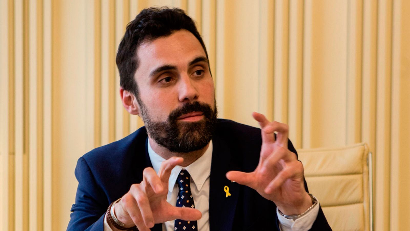 El presidente del Parlament, Roger Torrent