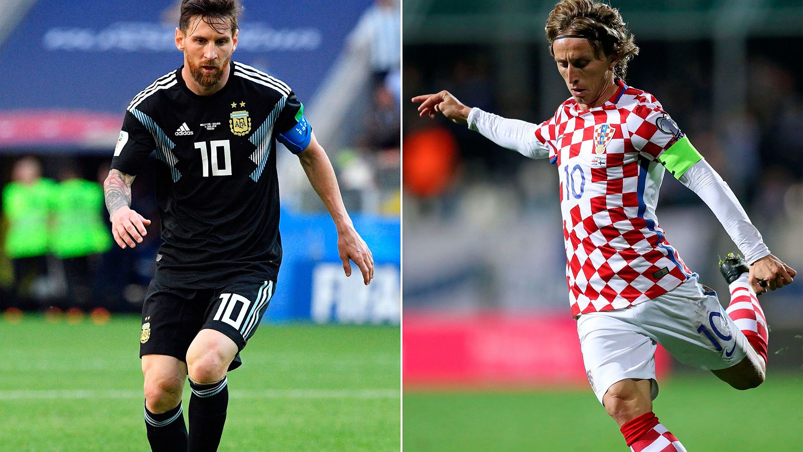 Leo Messi y Luka Modric, las principales estrellas del Argentina - Croacia