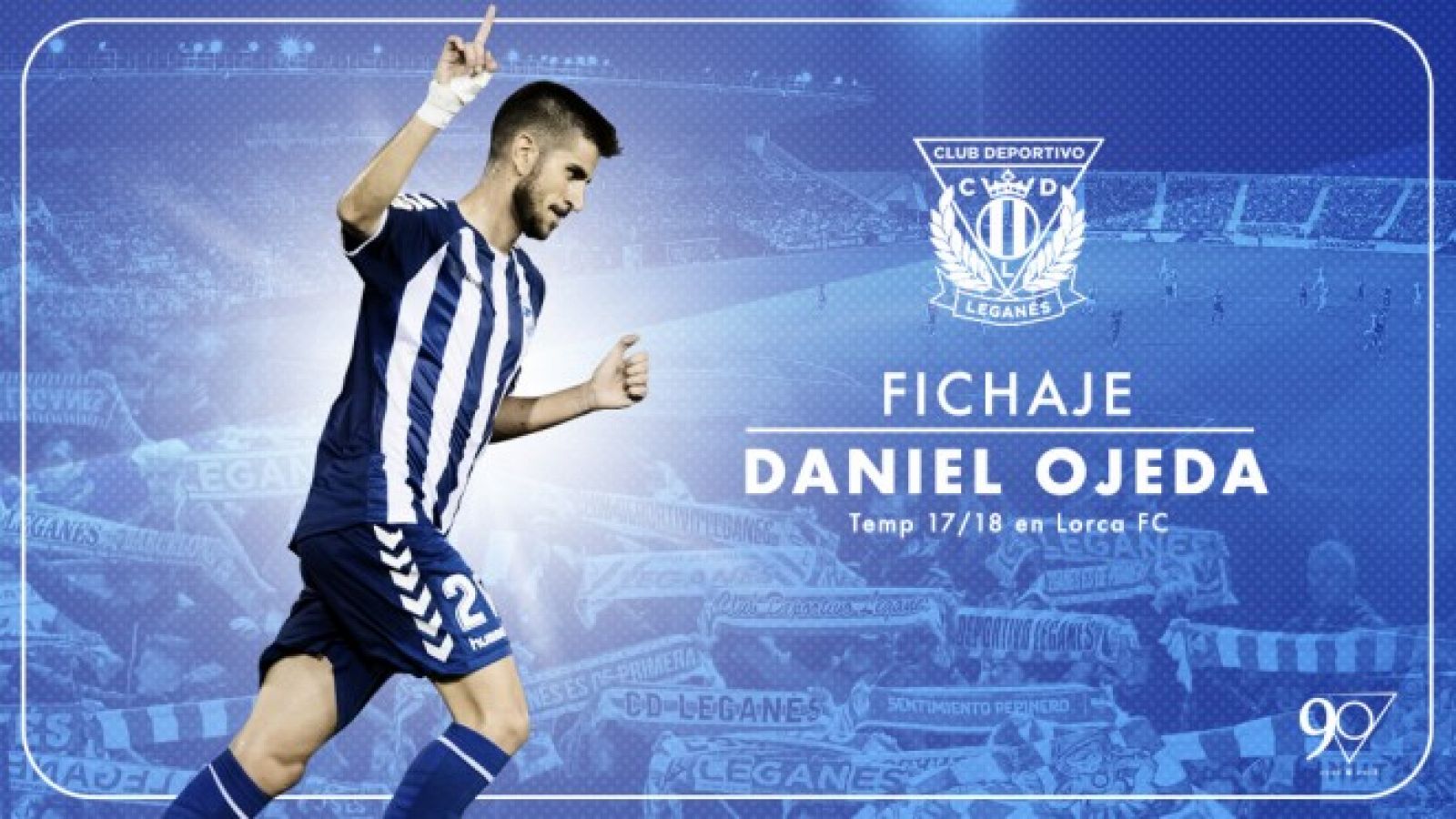Imagen de Daniel Ojeda en la web oficial del CD Leganés.