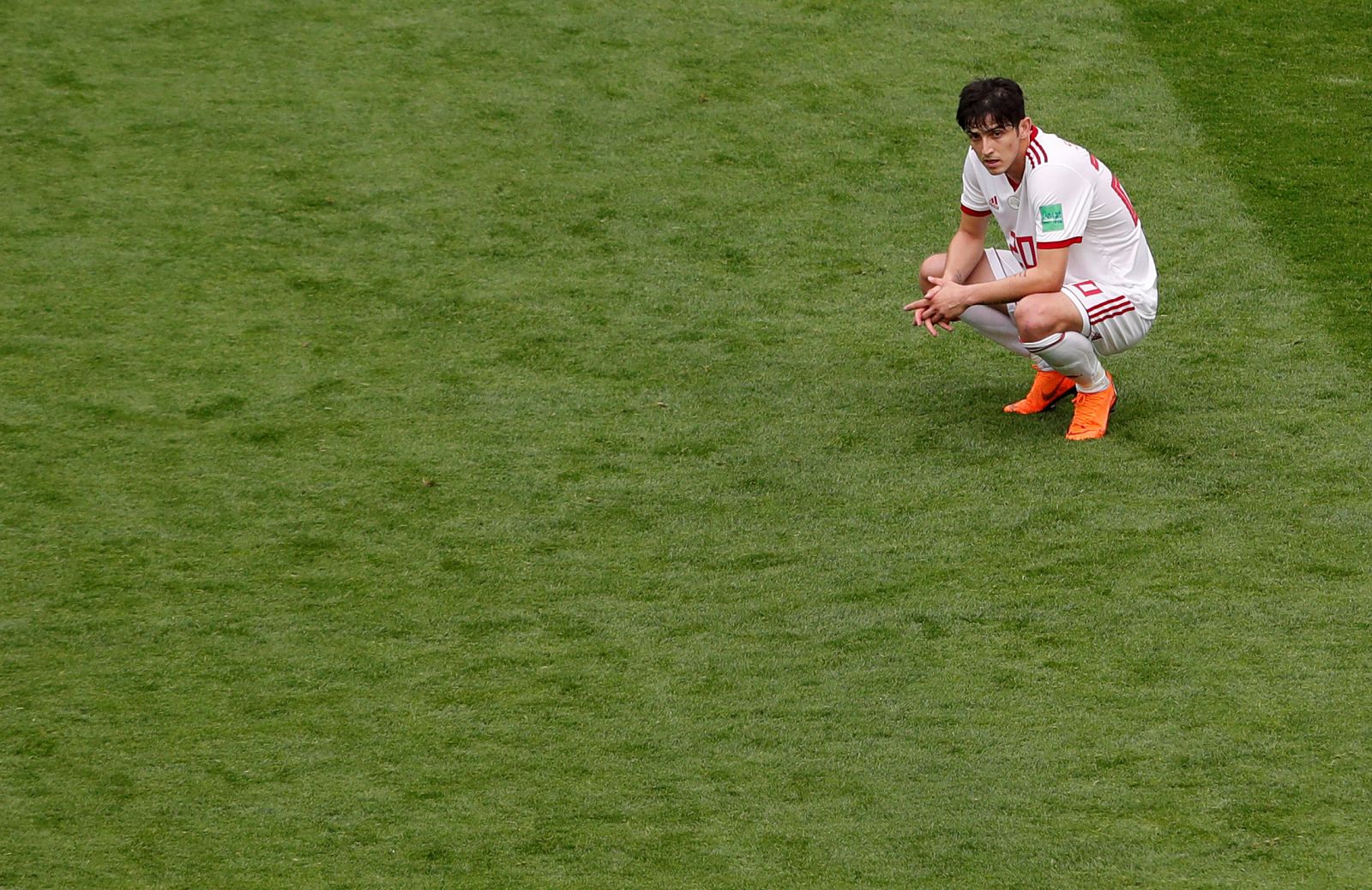 Azmoun, al acabar el primer partido del Mundial de Rusia