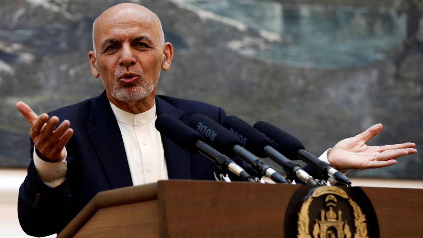 El presidente de Afganistán, Ashraf Gani