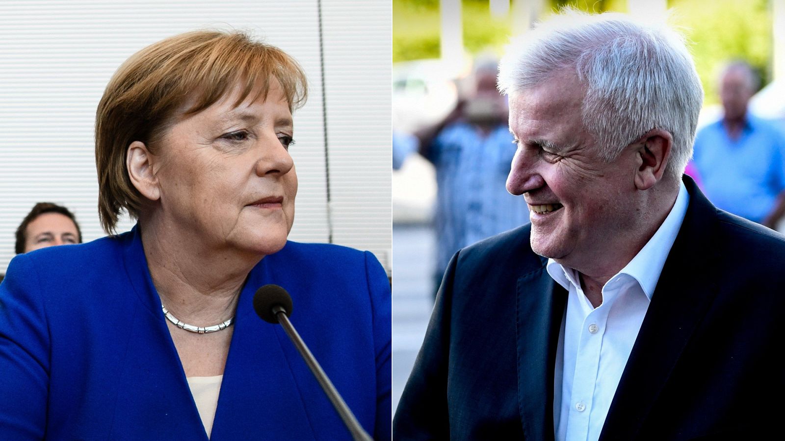 Angela Merkel y Horst Seehofer