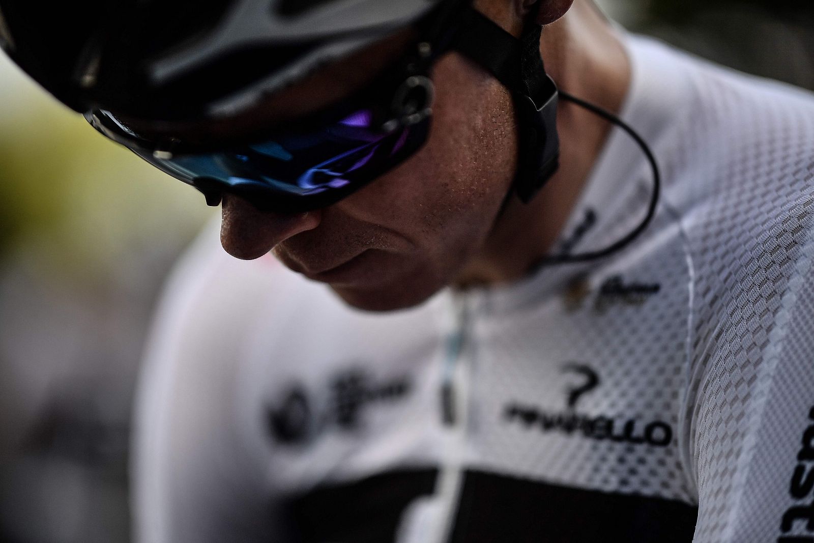 Imagen del británico Chris Froome durante un entrenamiento de cara al Tour de Francia 2018.