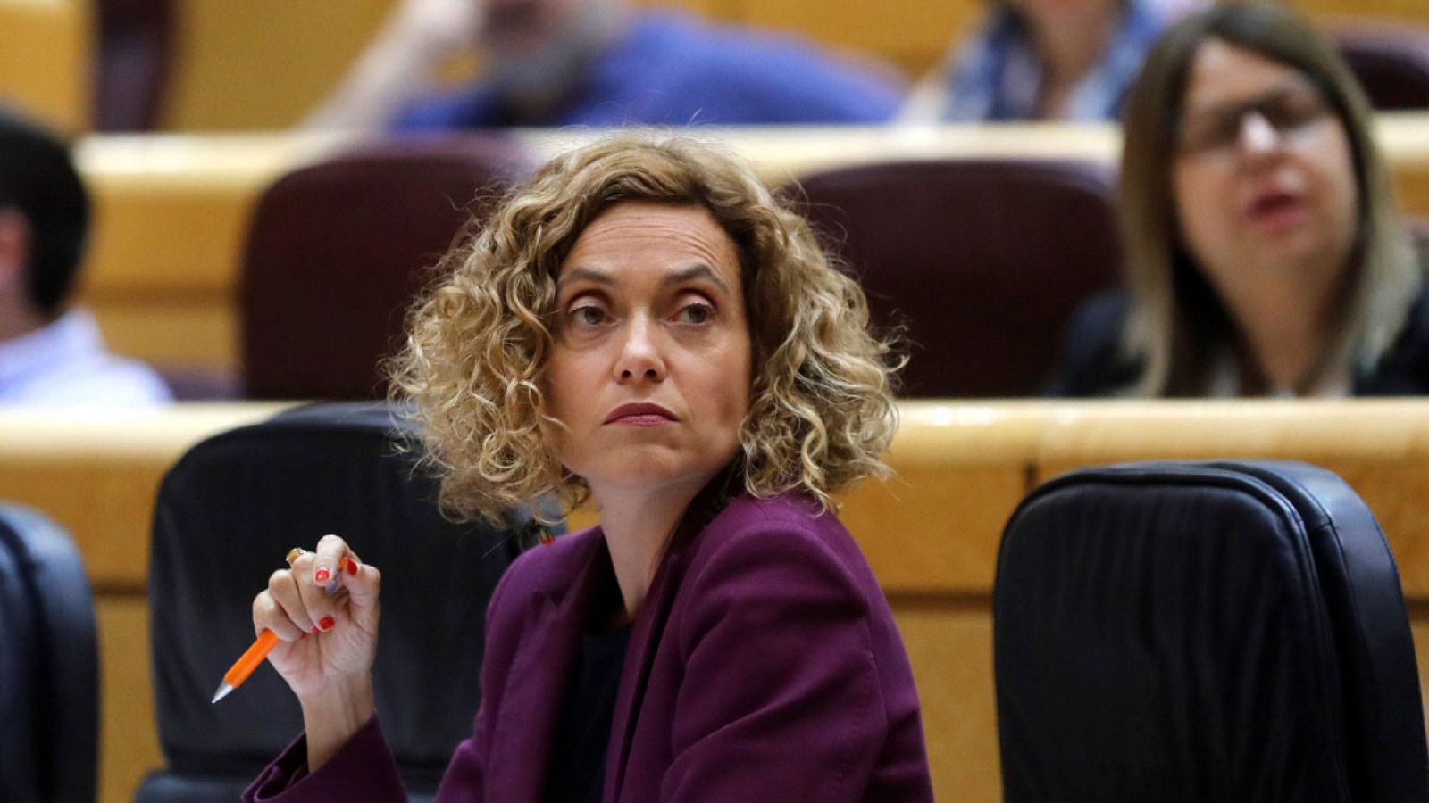 La ministra de Política Territorial y Función Pública, Meritxell Batet, durante una sesión del pleno del Senado celebrada el pasado mes de junio