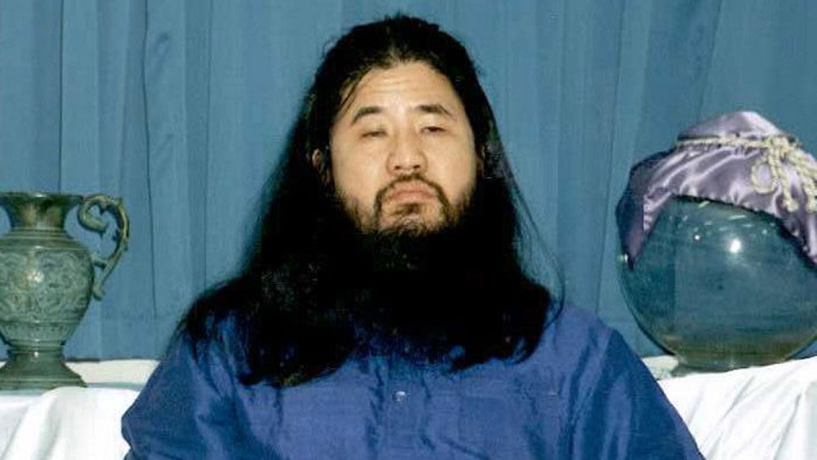 Imagen de archivo de octubre de 1990 de Shoko Asahara.