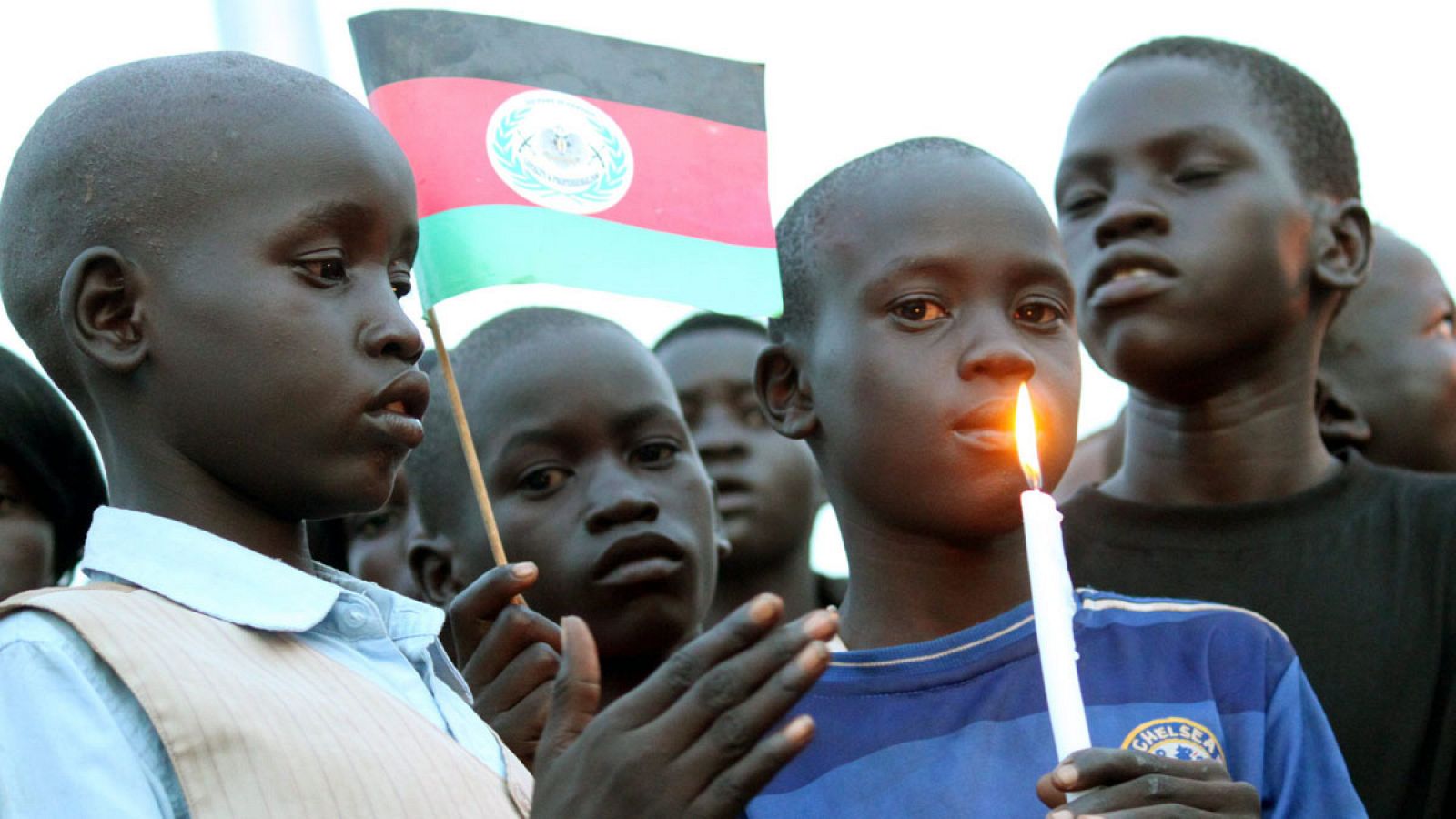 Imagen de unos niños en Juba (Sudán del Sur).
