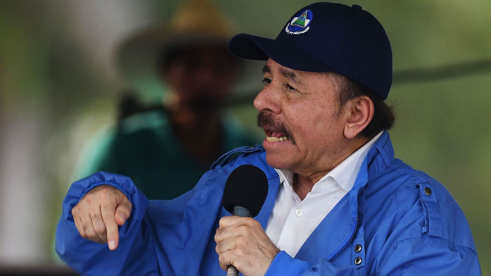 El presidente de Nicaragua, Daniel Ortega, durante un acto el sábado 7 de julio de 2018 en Managua.