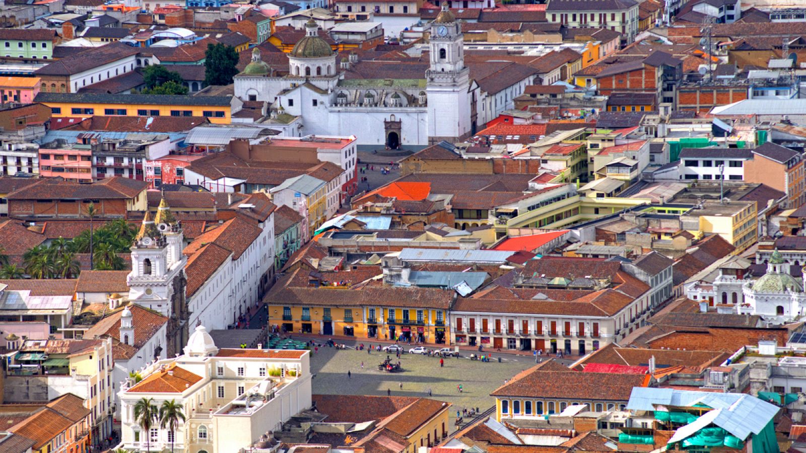 Panorámica del centro histórico de Quito