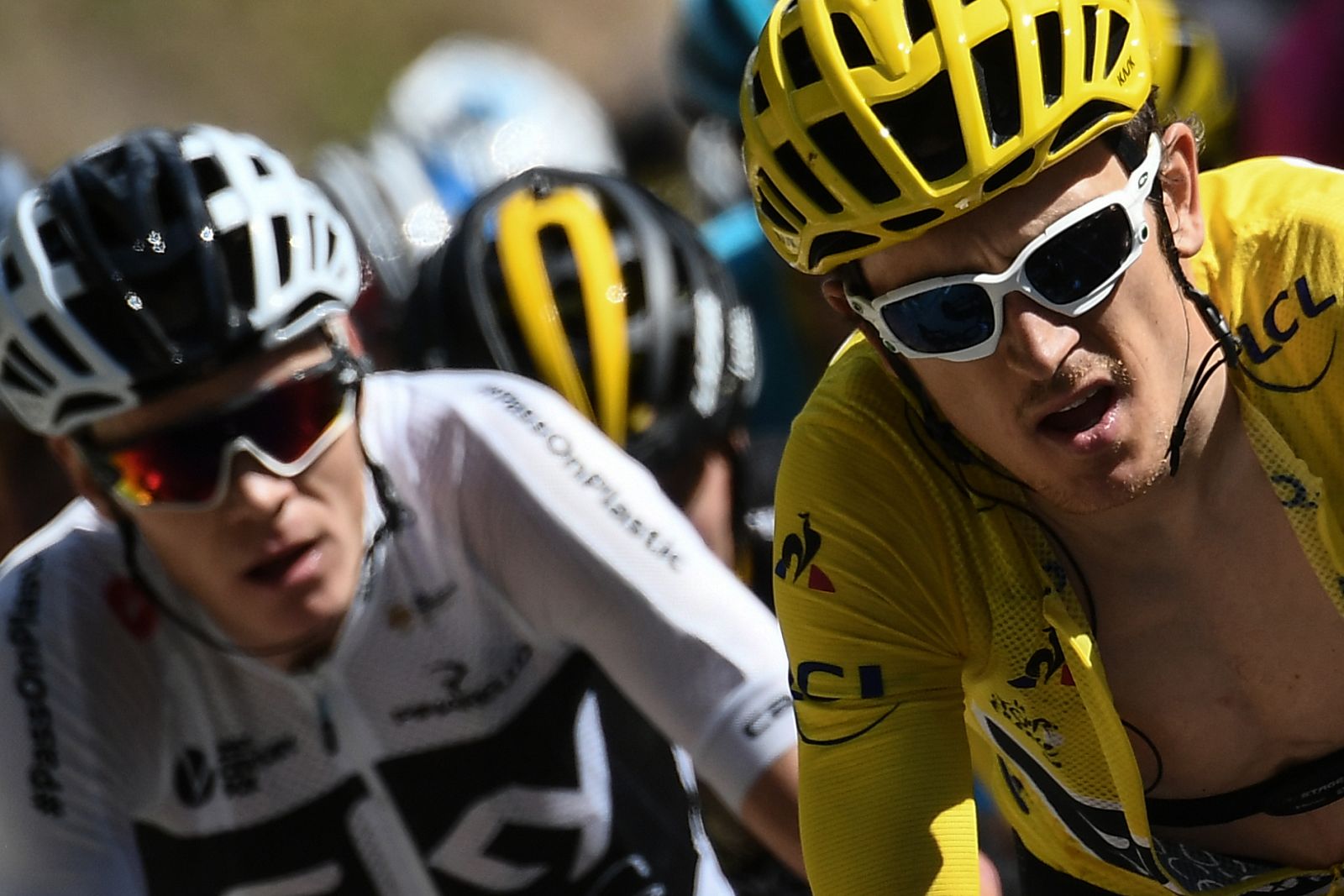 Froome y Geraint Thomas durante la etapa 12 del Tour de Francia.