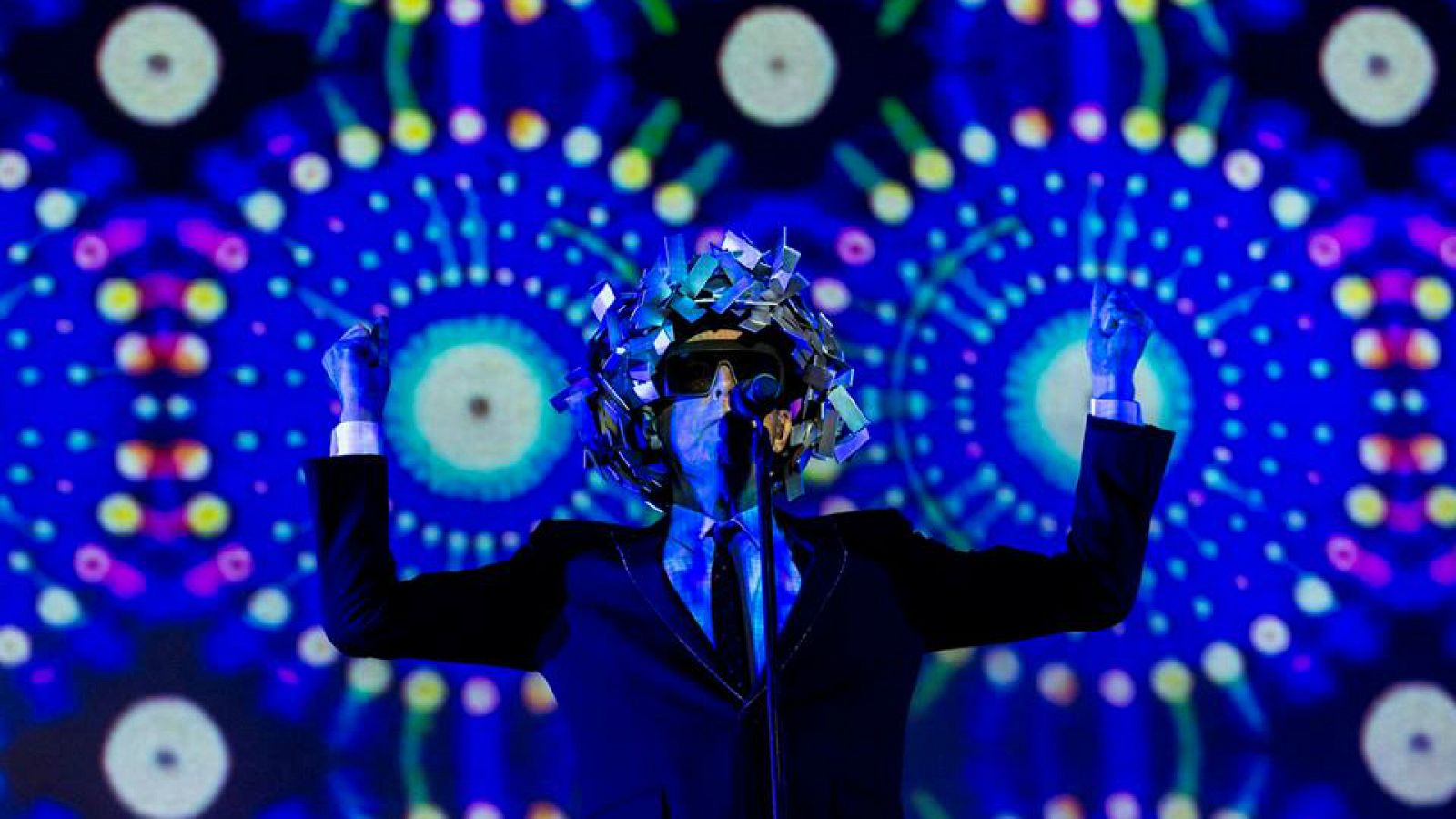 Pet Shop Boys en un momento de su actuación en el FIB