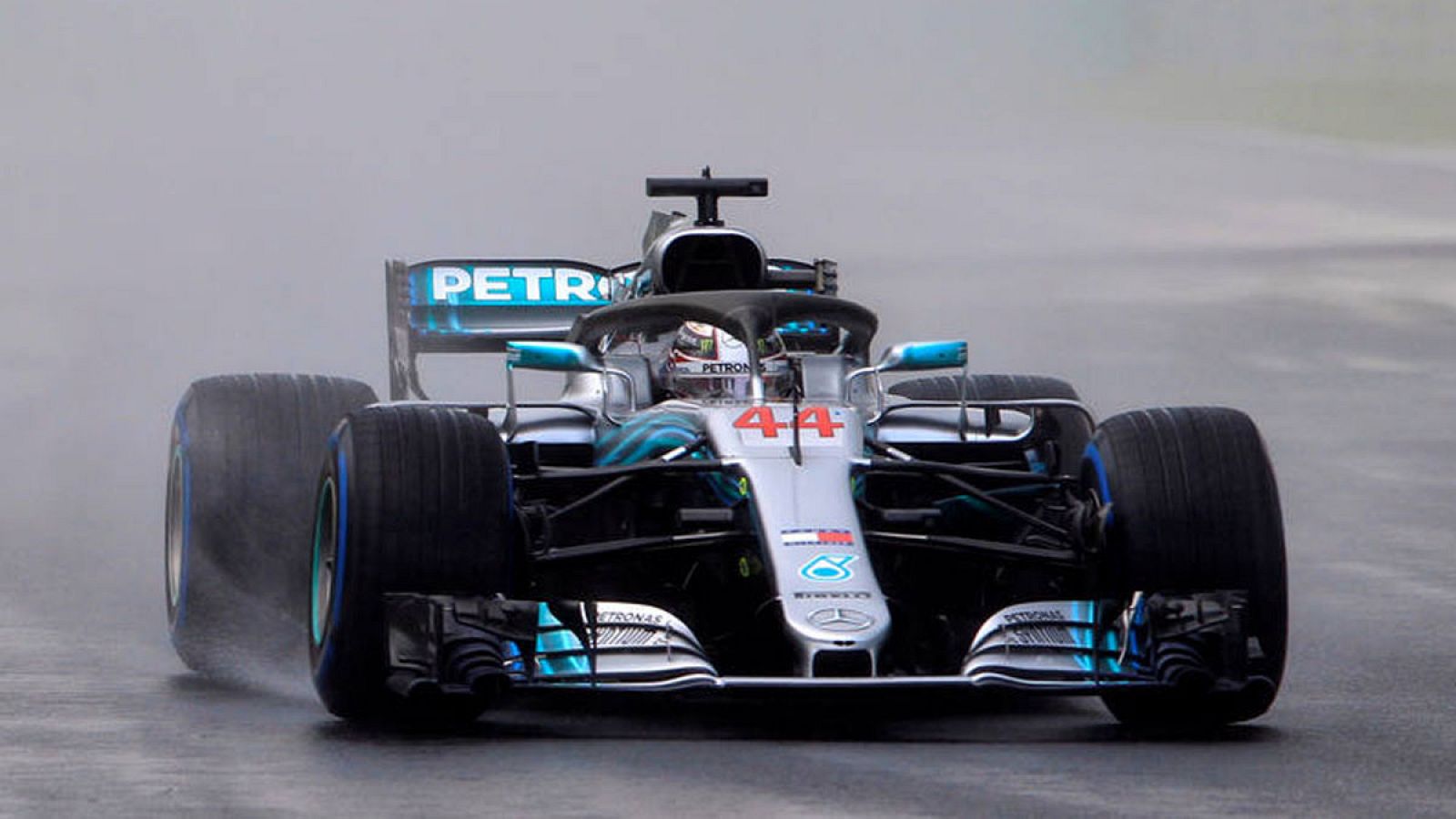 Hamilton durante el GP de Hungría