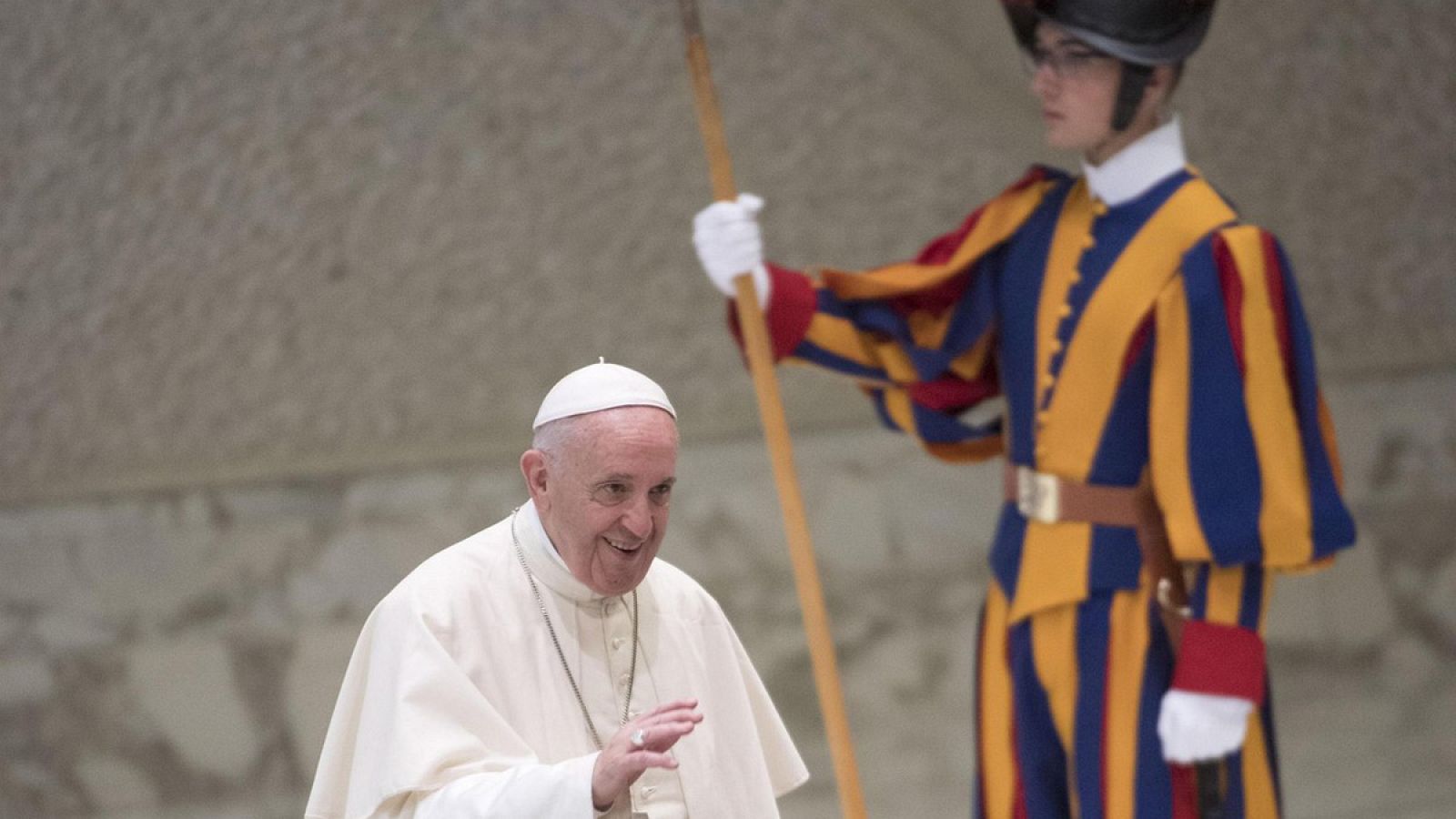 El papa Francisco preside la audiencia general semanal en el aula Pablo VI en la Ciudad del Vaticano
