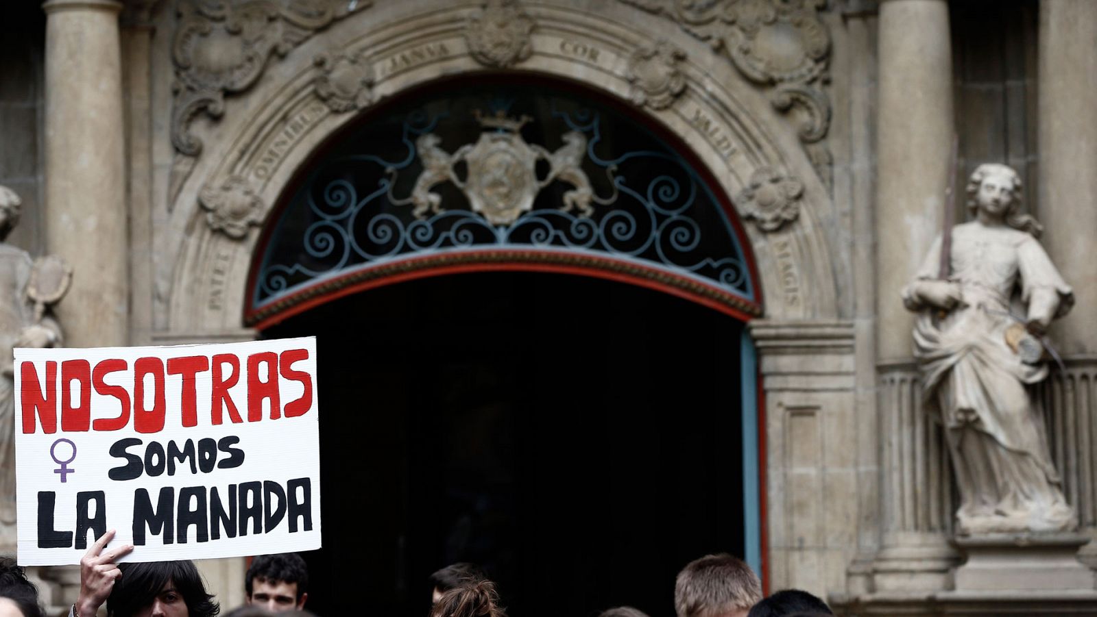 Imagen de archivo de una manifestación en Pamplona contra la sentencia de 'La Manada'