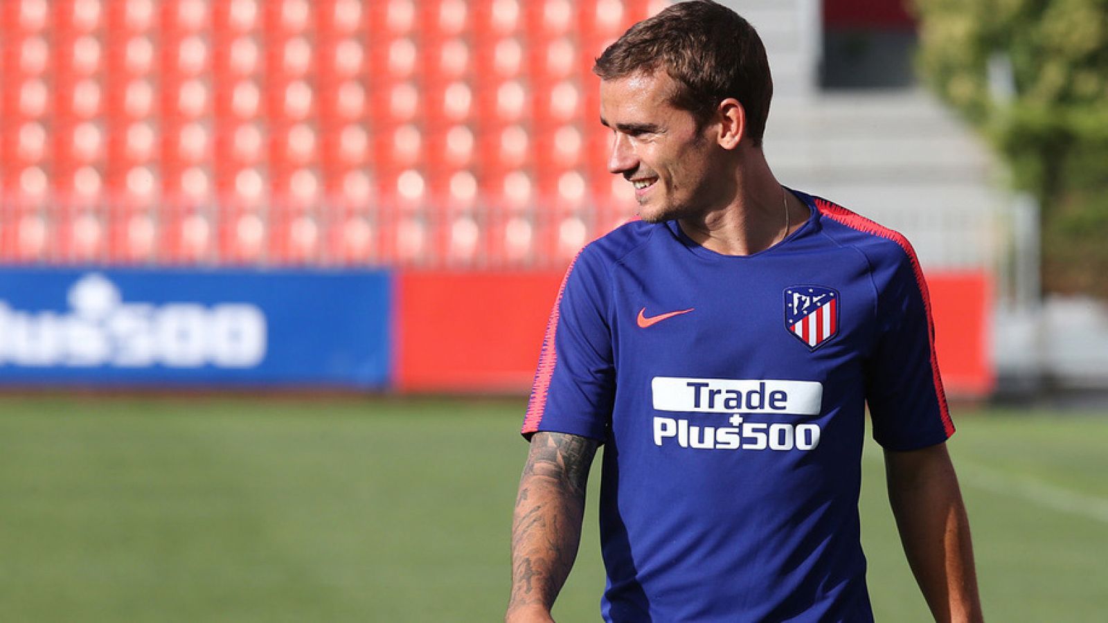 Griezmann, en el entrenamiento.