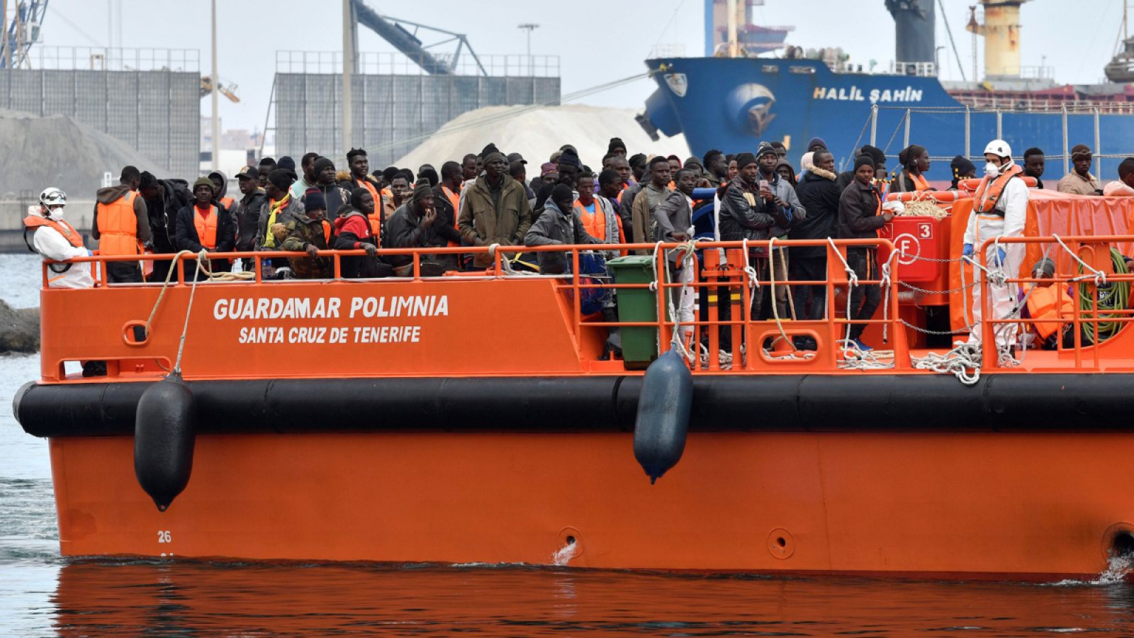 Imagen de archivo de la embarcación Guardamar Polimnia, que ha participado en las labores de rescate.