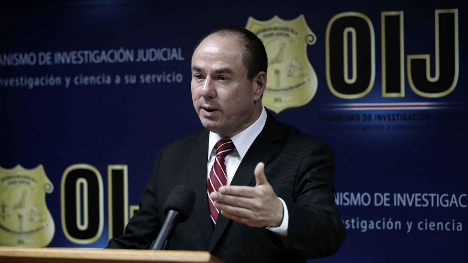 El director del Organismo de Investigación Judicial (OIJ) de CostaRica, Walter Espinoza.