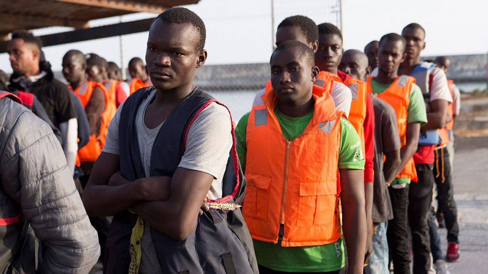 Llegada de un grupo de migrantes al puerto de Motril el pasado 1 de agosto