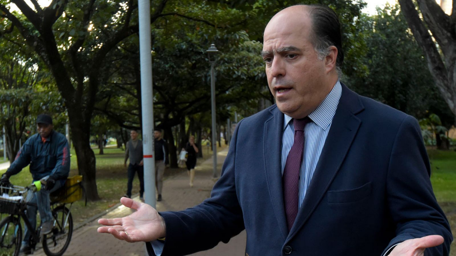 El opositor y expresidente del Parlamento venezolano Julio Borges