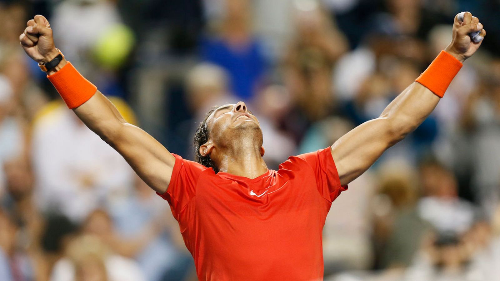 Nadal tras vencer al croata Marin Cilic en los cuartos de final del Masters 1000 de Toronto.