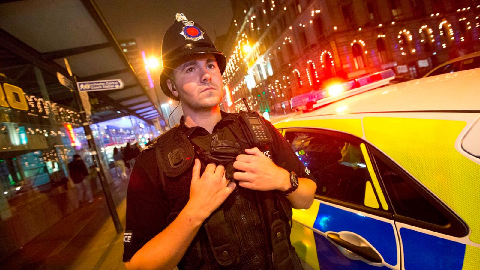 Un policía de la ciudad de Mánchester