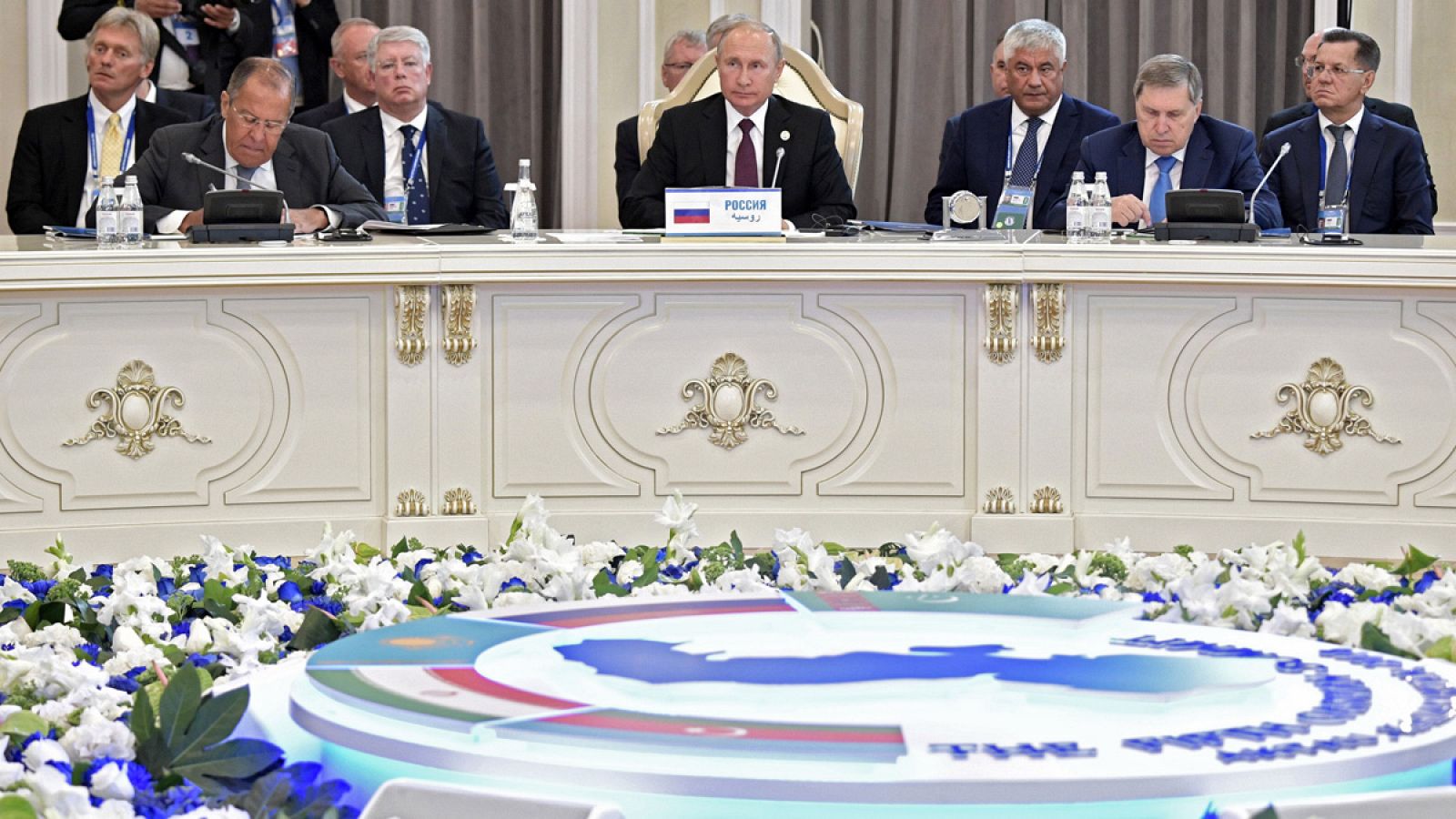 La V Cumbre de líderes del Caspio, que se celebra en la ciudad kazaja de Aktau