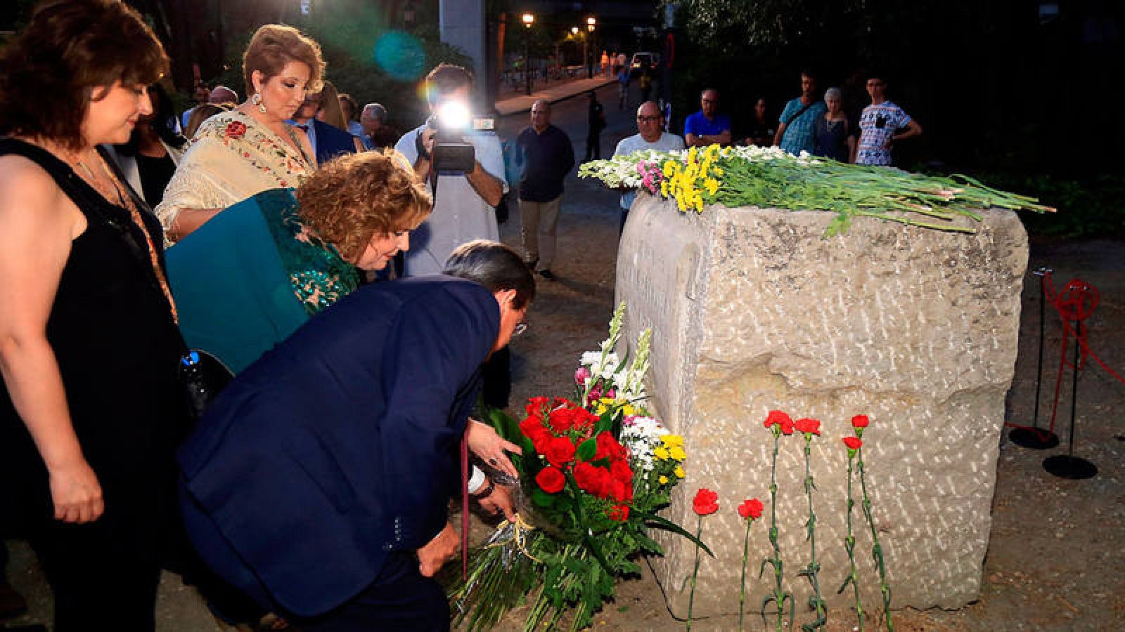 Homenaje a Federico García Lorca en Alfacar, con motivo de su fusilamiento hace 82 años