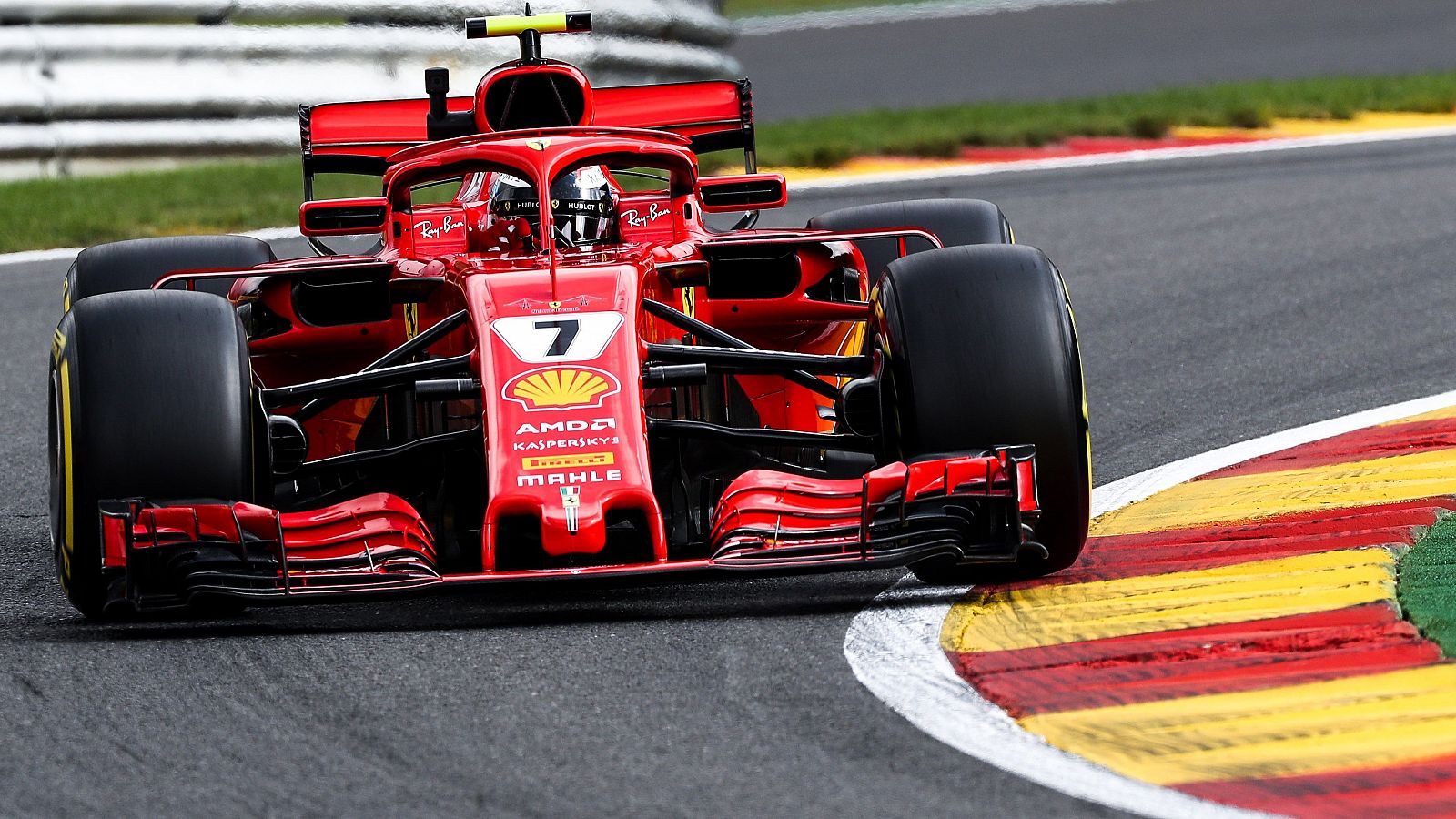 El piloto finlandés Kimmi Raikkonen, en Spa (Bélgica).