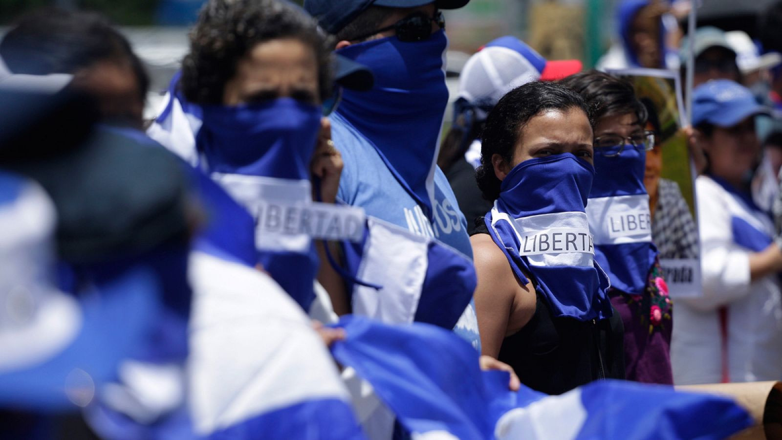 Marcha en ocasión del Día Internacional de los Desaparecidos realizada en Managua