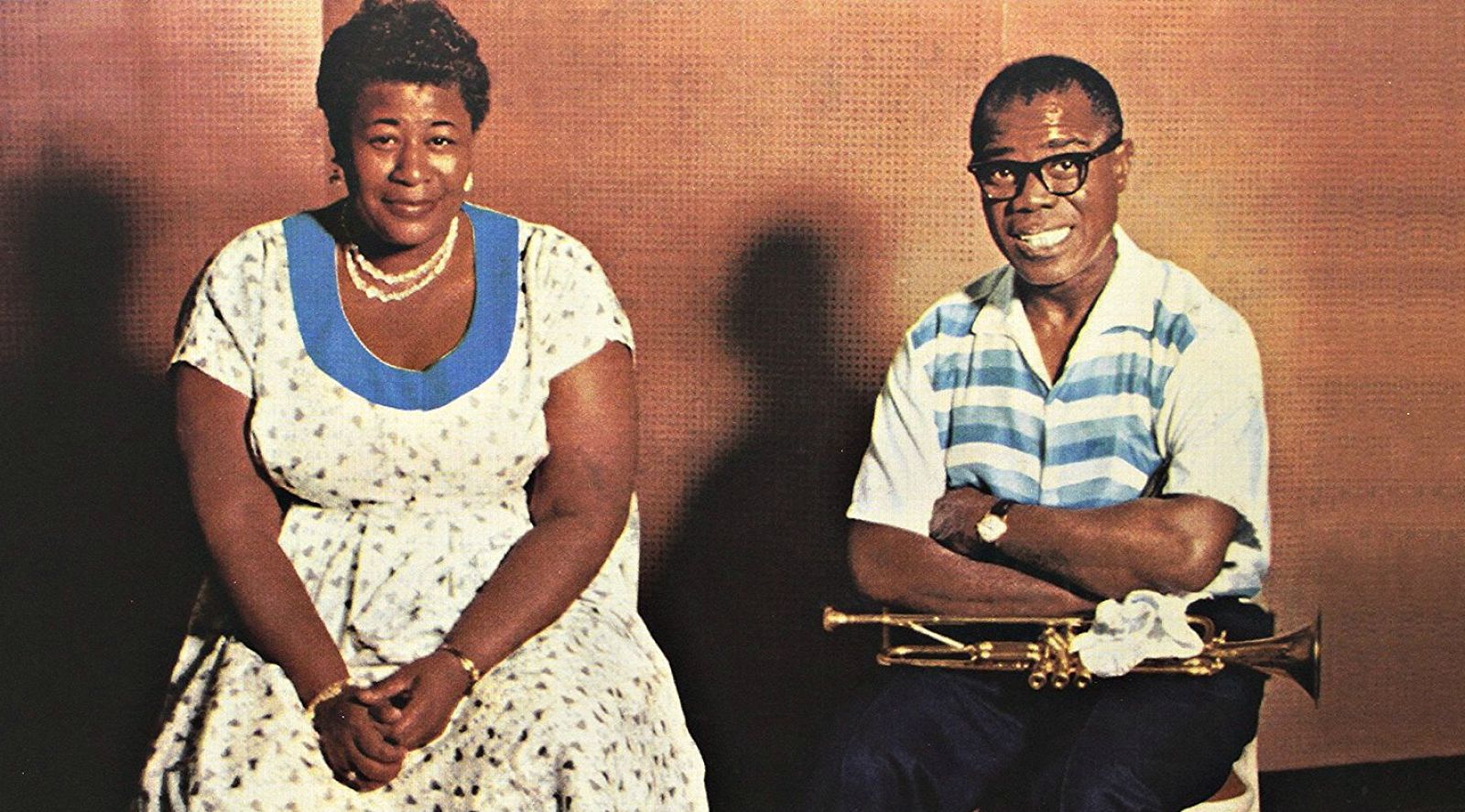 Ella Fitzgerald y Louis Armstrong en la portada del álbum 'Ella and Louis'