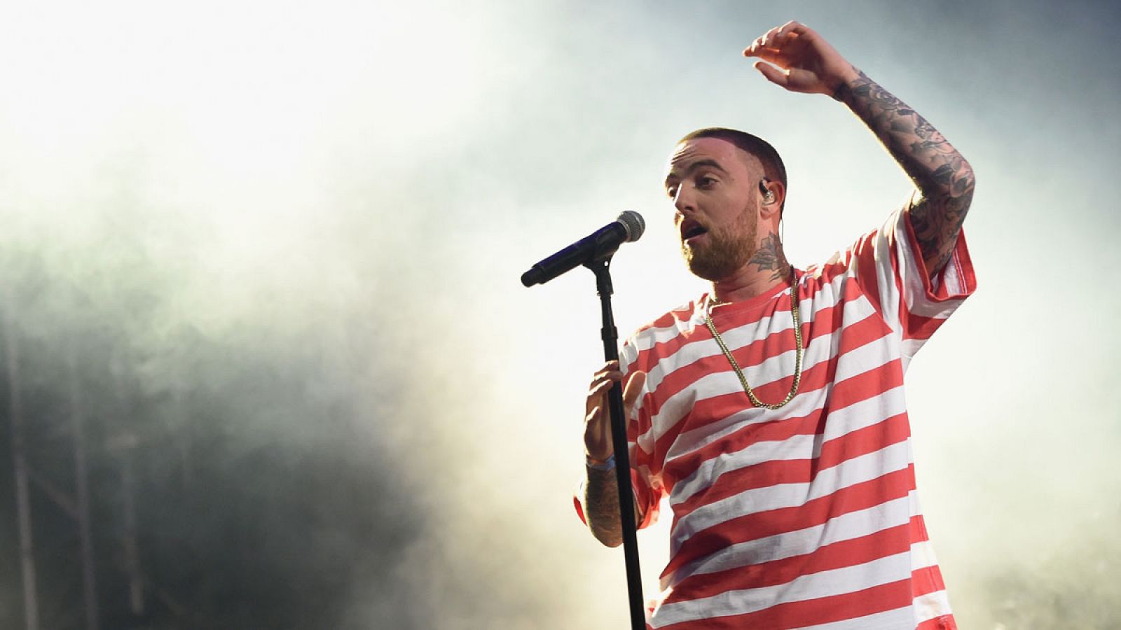 El rapero Mac Miller durante una actuación en Los Ángeles (Estados Unidos)