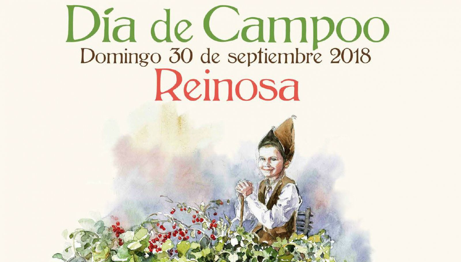 Cartel del Día de Campoo 2018 ilustrado por la pintora reinosana Alicia Cañas