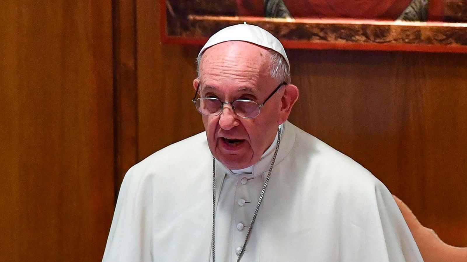 El papa Francisco interviene durante la reunión del Sínodo celebrada en Ciudad del Vaticano