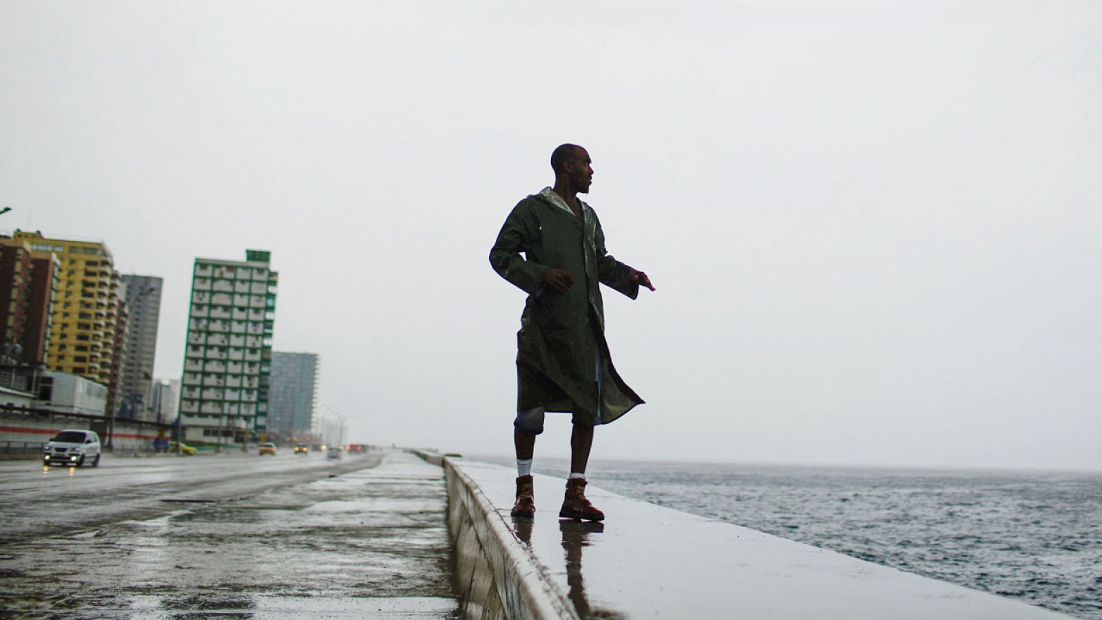 Primeros efectos del huracán Michael en La Habana (Cuba)