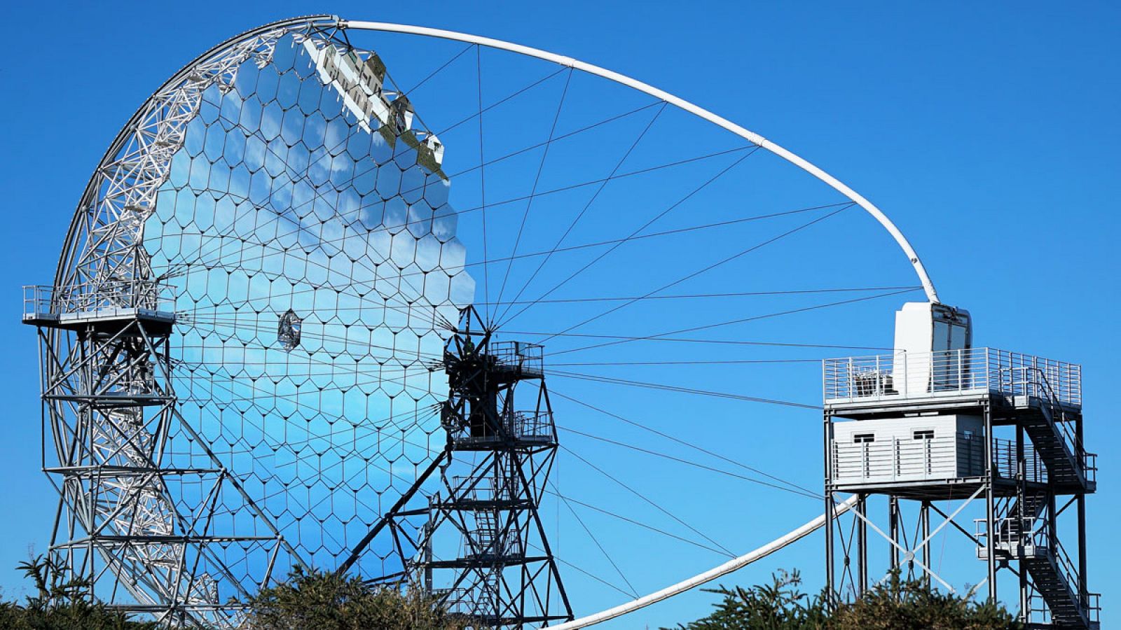 Telescopio LST-1 en el Observatorio del Roque de los Muchachos (ORM), en La Palma.