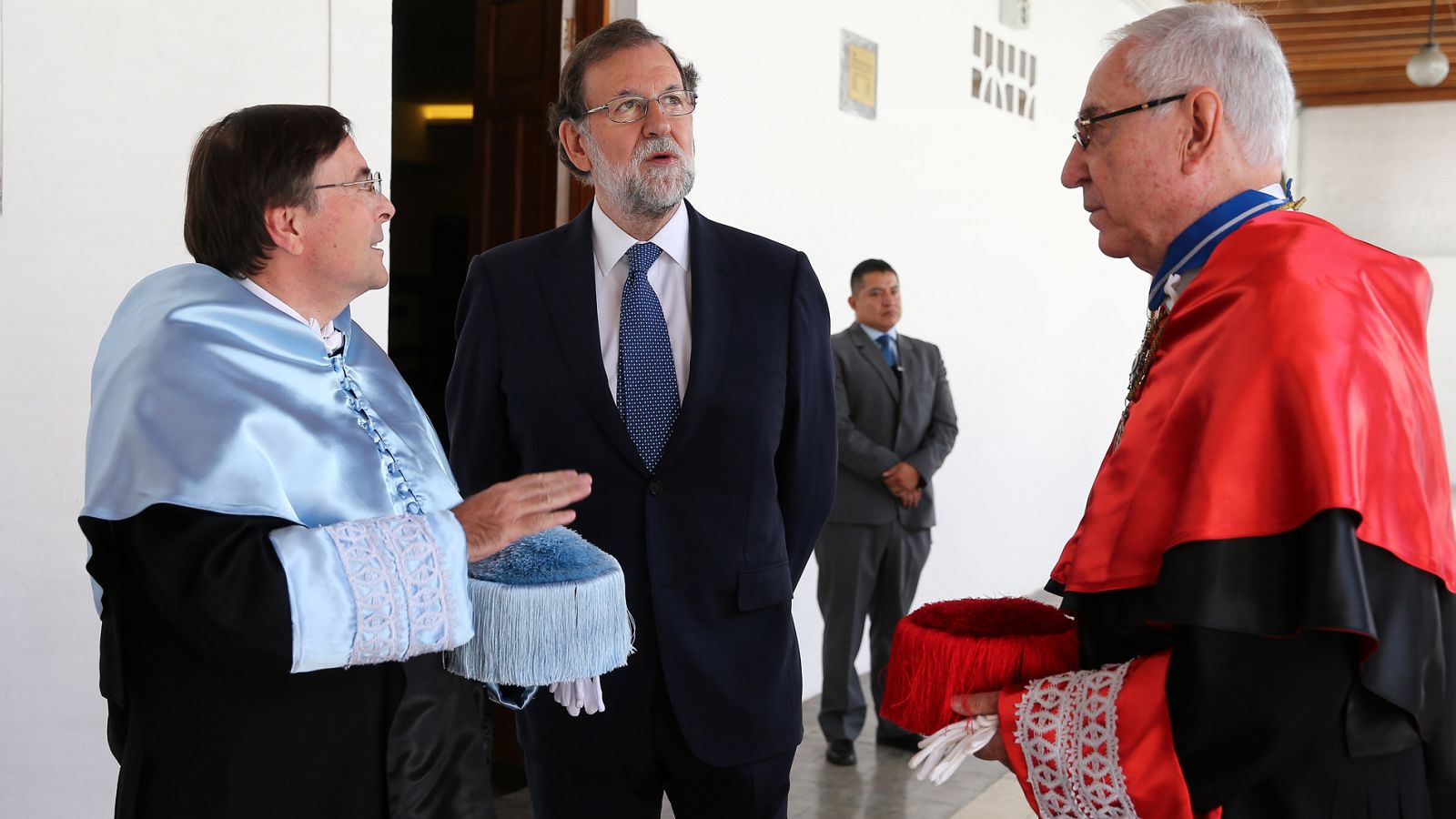 Mariano Rajoy, en la inauguración del año lectivo de la Universidad Internacional SEK, en Quito.