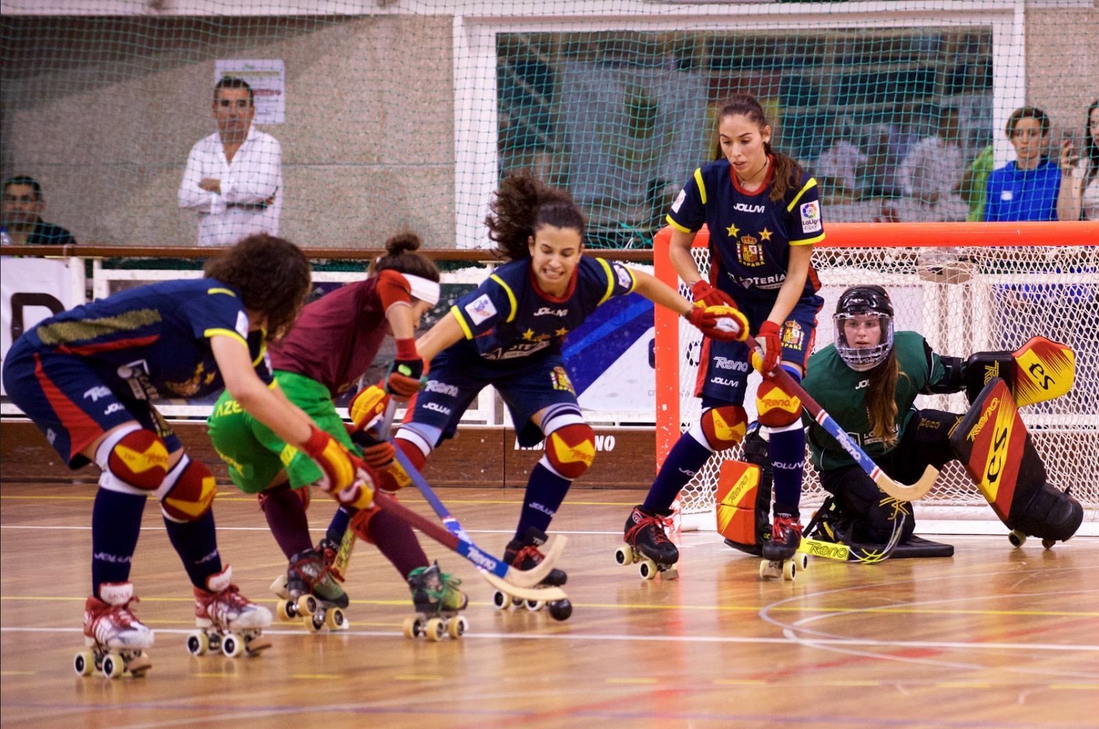 Imagen de la final del Europeo de hockey patines femenino.