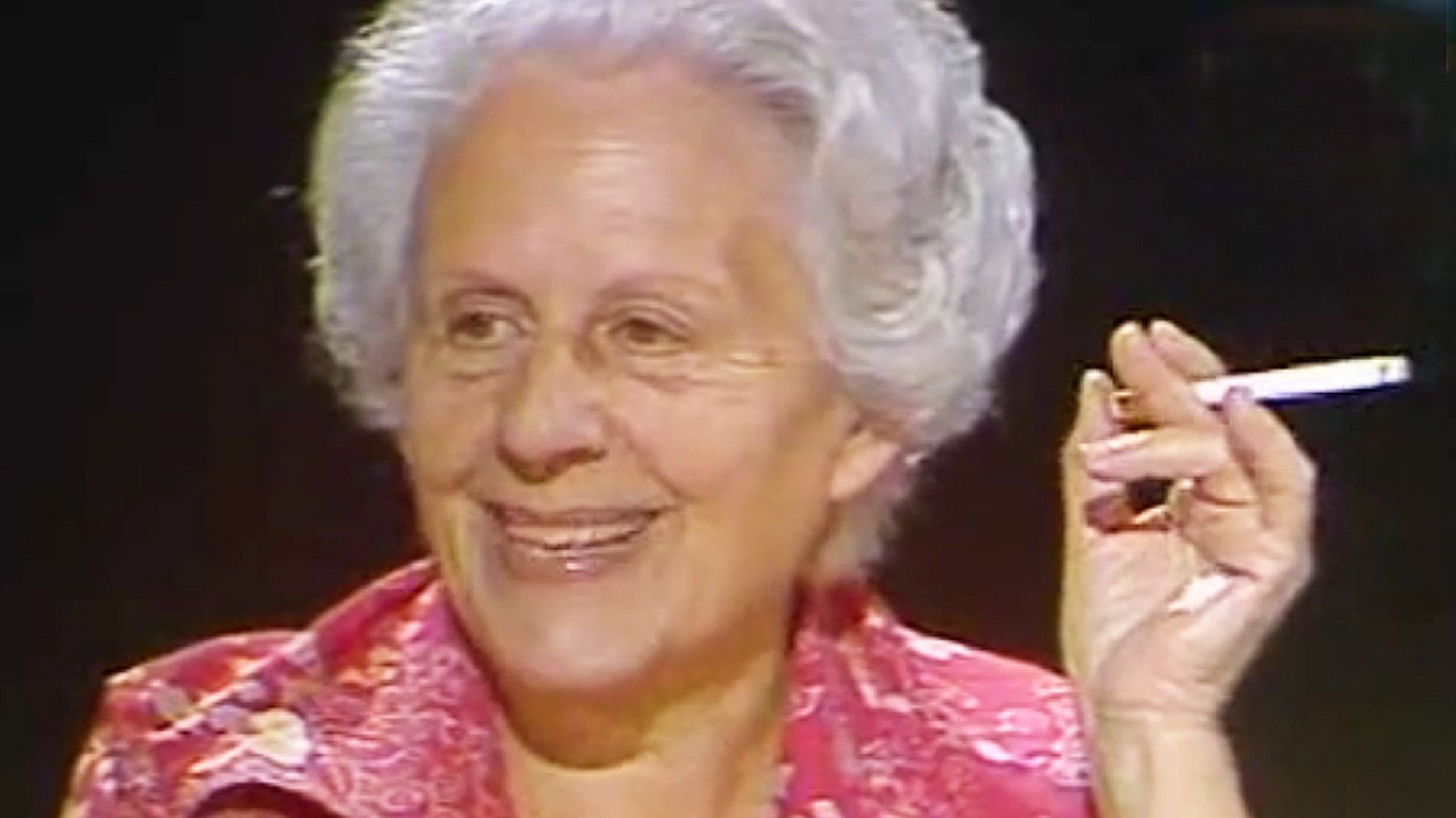 Mercè Rodoreda en 'Encuentros con las letras' (1981).