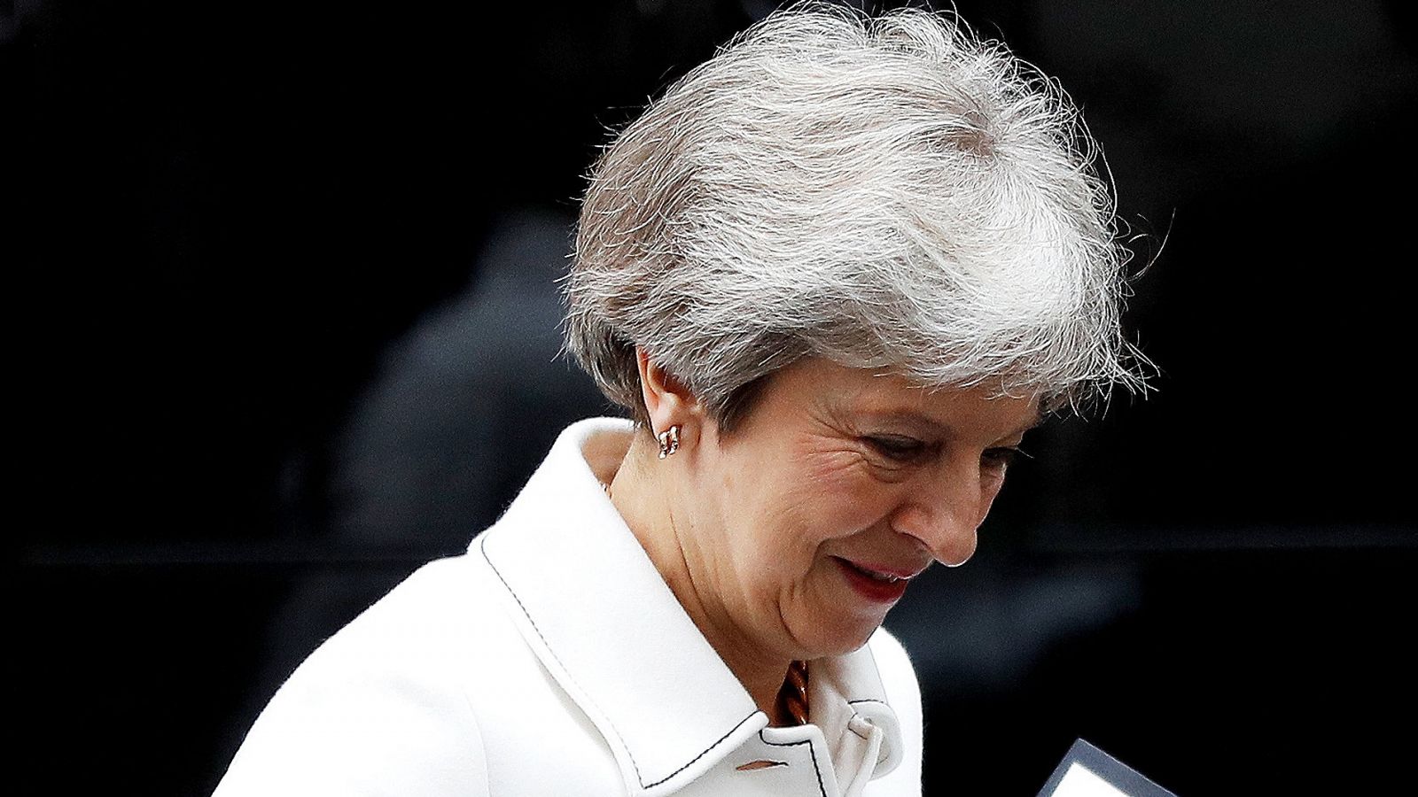 La primera ministra británica, Theresa May, fotografiada en el 10 de Downing Street, Londres