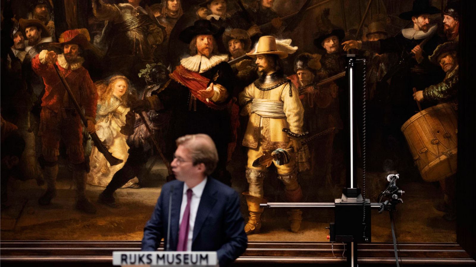 La "Ronda de noche" de Rembrandt se restaurará en público