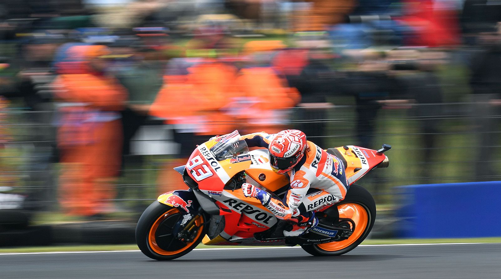 El piloto español Marc Márquez durante los entrenamientos en Phillip Island.