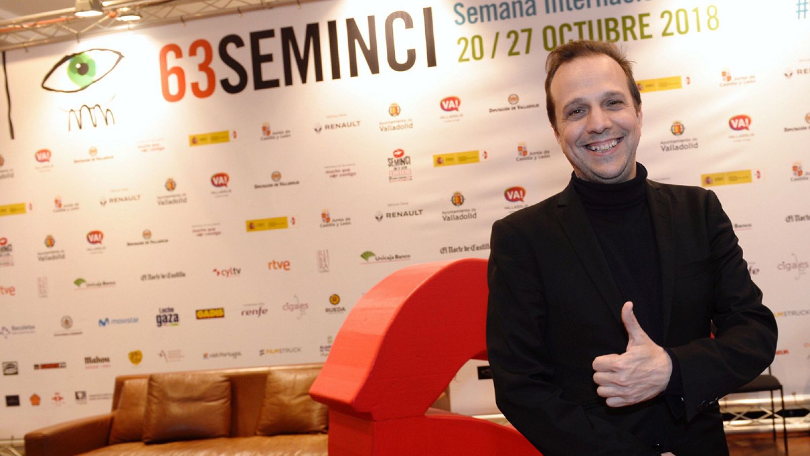 El realizador francés Philippe Lesage, que ha conseguido la Espiga de Oro de la 63 edición de la Seminci por su película 'Genèse'