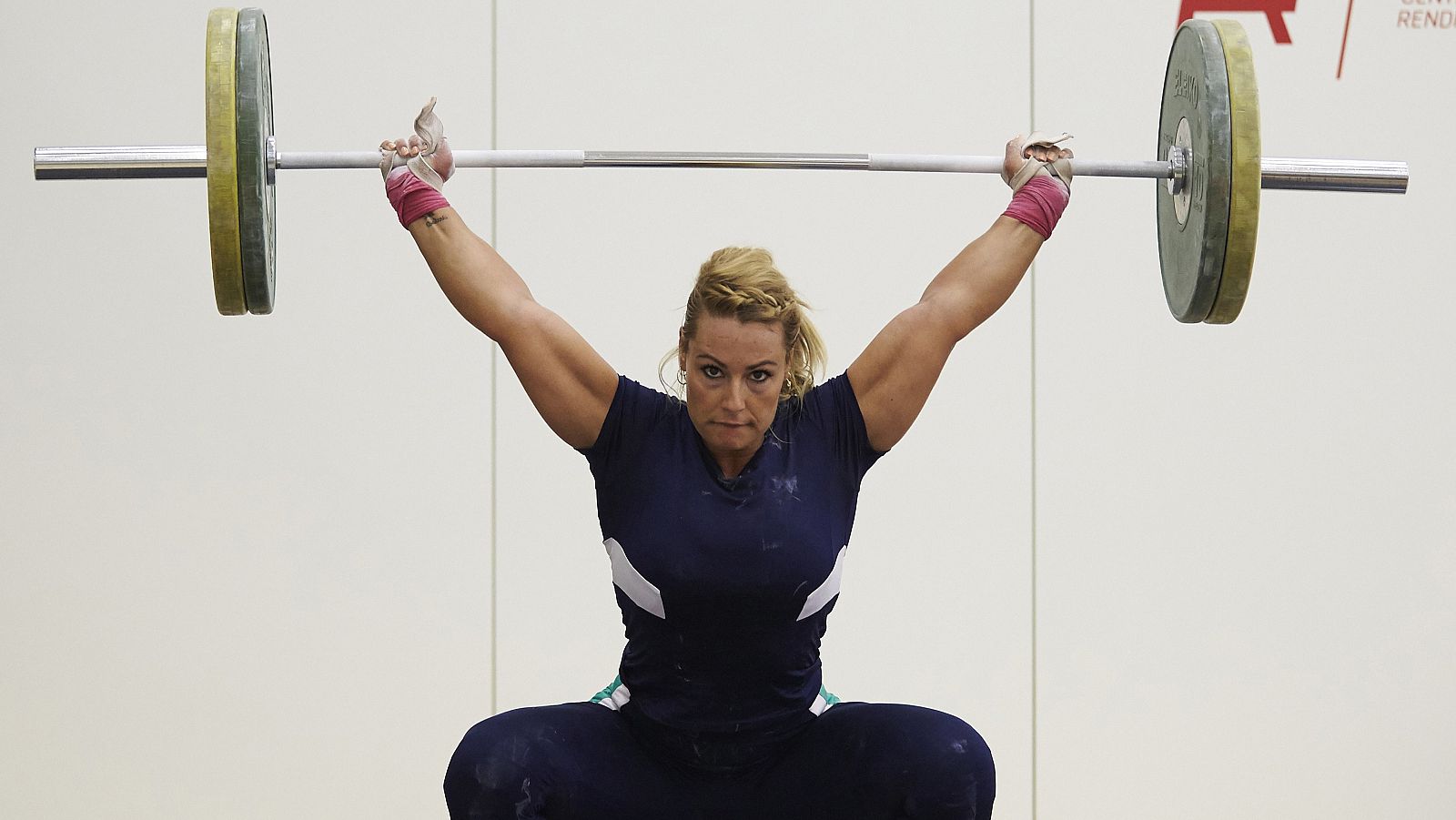 Lydia Valentín, en un entrenamiento.